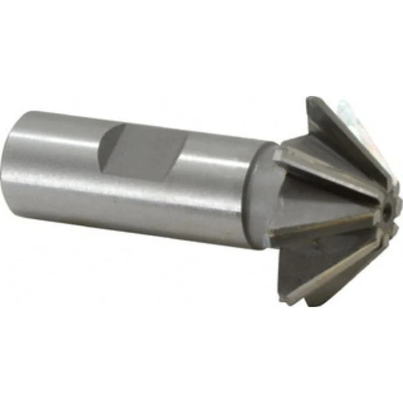 Whitney Tool 1-1/2 x 1/2 45 8-Tooth Carbide-Tipped Single-Angle Cutter Uncoated, Right Hand Cut, 2-3/4 OAL, 3/4 Shank...